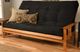 Kodiak Furniture Monterey Suede Black/Butternut Queen Futon with Mattress-1