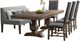 Elements International Gramercy 6-Piece Chocolate/Weathered Brown Straight Leg Dining Set-0