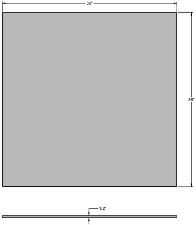 Amisco Customizable Carbon 36" White Glass Square Counter Height Table-2