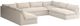 Four Hands Grant 5-Piece Fabric Outdoor U-Shape Sectional-0