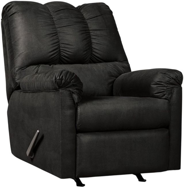 Signature Design by Ashley® Darcy Black Rocker Recliner-0