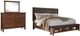 Signature Design by Ashley® Ralene 2-Piece Medium Brown California King Upholstered Panel Bed Set-0