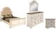 New Classic® Home Furnishings Anastasia 4-Piece Antique White King Bedroom Set-0
