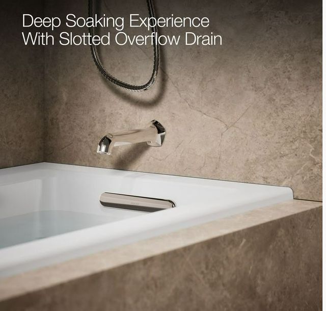 KOHLER® Archer® White 60" x 30" Alcove Heated BubbleMassage™ Air Bath - Right Drain-3