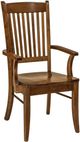 Urban Collections by Yutzy Woodworking Linzee Brown Dining Arm Chair-0
