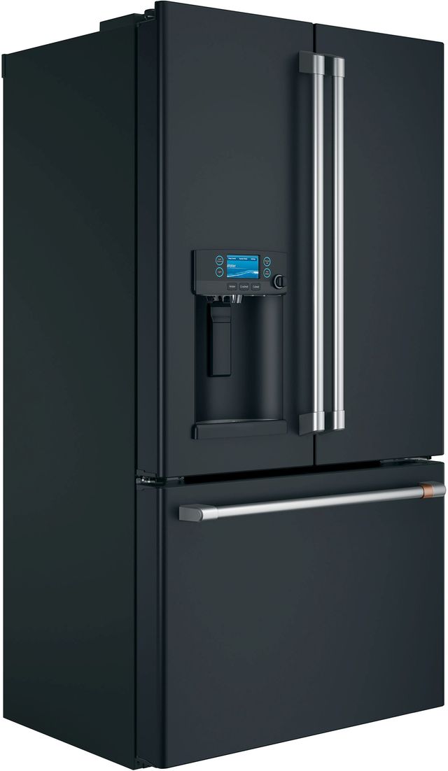 Café™ 36" 22.2 Cu. Ft. Matte Black Counter Depth French Door Refrigerator-4