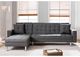 Milton Greens Stars 2-Piece Gray Reversible Sectional Sofa Bed-2