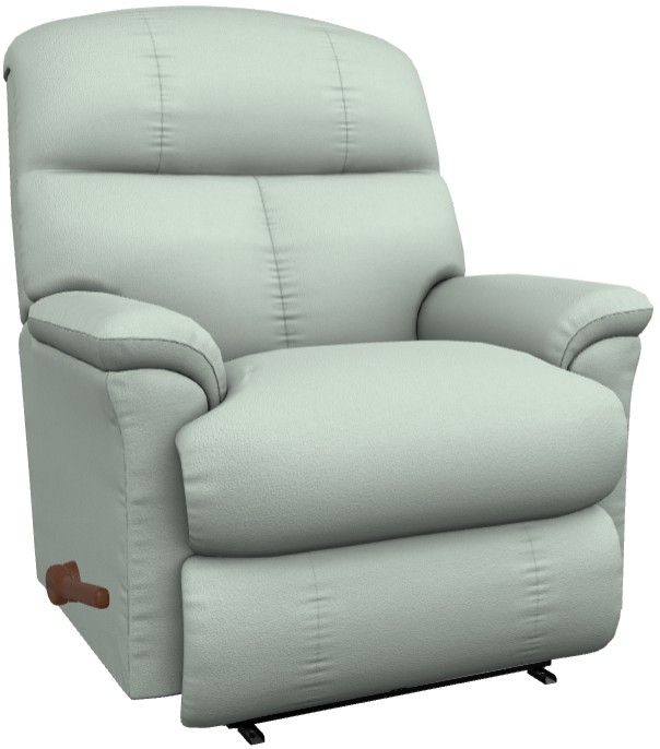 La-Z-Boy® Reed Seafoam Leather Manual Wall Recliner-0