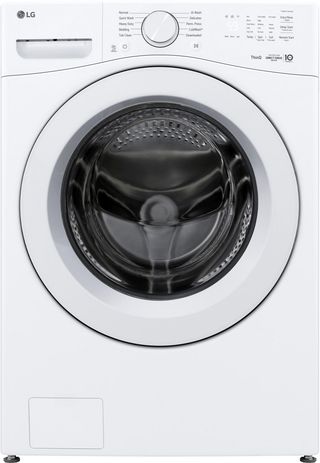 LG 4.5 Cu. Ft. White Front Load Washer with AI Wash