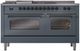 Ilve® Nostalgie II Series 60" Blue Grey Pro Style Dual Fuel Range-1