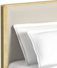 Elements International Sylvie Natural/White Upholstered King Panel Bed-4