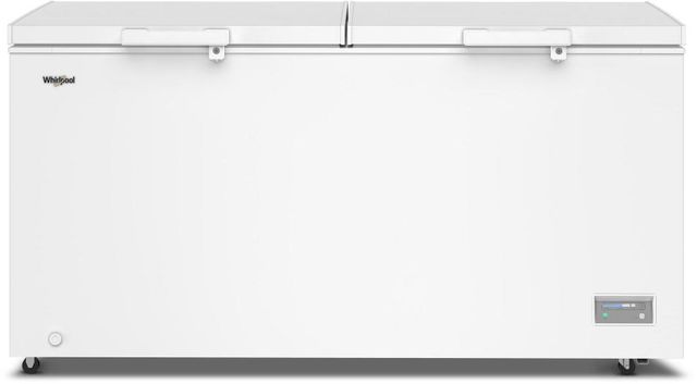 Whirlpool® 66" 19 Cu. Ft. White Chest Freezer with 4 Storage Baskets-0