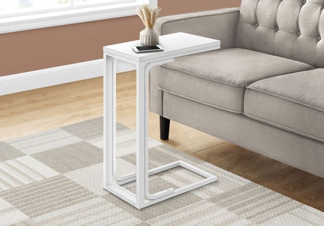 MMonarch Specialties Inc. White 25"H Accent Table -2