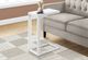 MMonarch Specialties Inc. White 25"H Accent Table -2