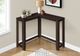 Monarch Specialties Inc. Espresso 36" Corner Console Table-3