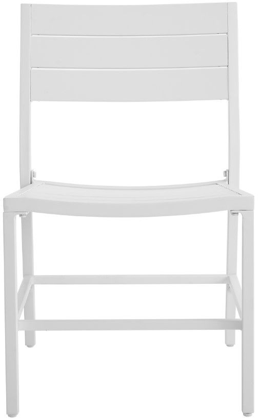 Linon Alora 2-Piece White Aluminum Outdoor Dining Set-2