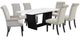 Coaster® Sherry 7-Piece Sand Rectangular Marble Top Dining Table Set -0