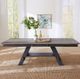 Liberty Furniture Lawson Weathered Gray Dining Table with Brown Base-1