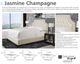 Parker House® Jasmine Champagne Queen Upholstered Panel Bed-3