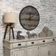 Crestview Collection Recesed Time Brown Wall Clock-2