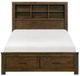 Homelegance® Sullivan Wire Brushed Oak Full Storage Platform Bed-2