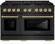 ZLINE Autograph Edition 48" Black Stainless Steel Pro Style Gas Range-0