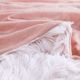 Olliix by Intelligent Design Emma Blush Faux Fur Throw-1