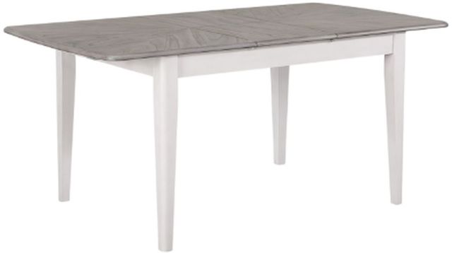 Winners Only® Brantley Gray Top  Dining Table with White Base-0