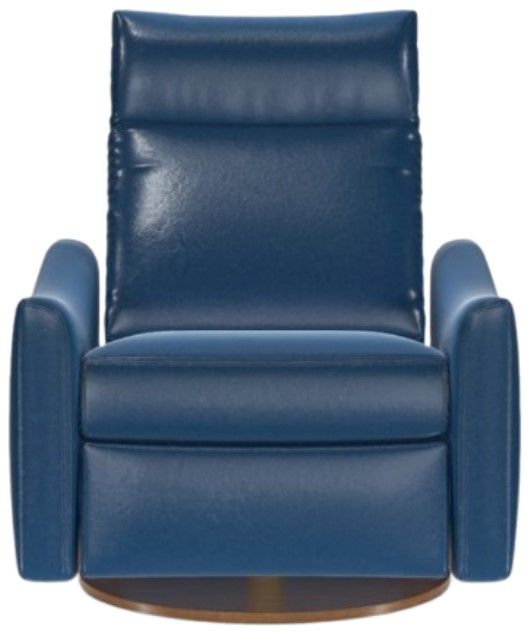 American Leather® Customizable Ontario Echo Leather Manual Swivel Recliner-1