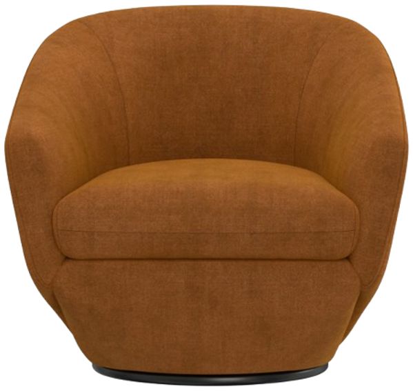 Parker House® The Twist Elise Rust Accent Swivel Chair-1
