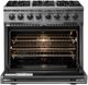 Viking® 5 Series 36" Cast Black Pro Style Dual Fuel Range-1