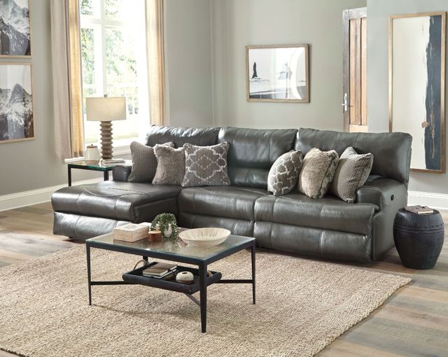 Catnapper® Como 3-Piece Steel Left Arm Facing Manual Reclining Sectional-1
