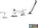 American Standard Town Square® S Polished Chrome Deck Mounted Roman Tub Filler with Hand Shower-1