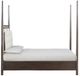 Modus Furniture Rockport Turtle Dove/Yin Queen Upholstered Poster Bed-3