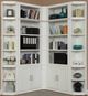 Parker House® Catalina 5-Piece Cottage White Corner Library Wall -0