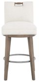 Fairfield® Customizable Entree Dining Pull Short Back Swivel Bar Stool-1
