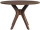 Elements International Santa Barbara Walnut Round Dining Table-3