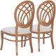 Linon Oakley 2-Piece Brown/Gray Upholstered Dining Chair Set-5