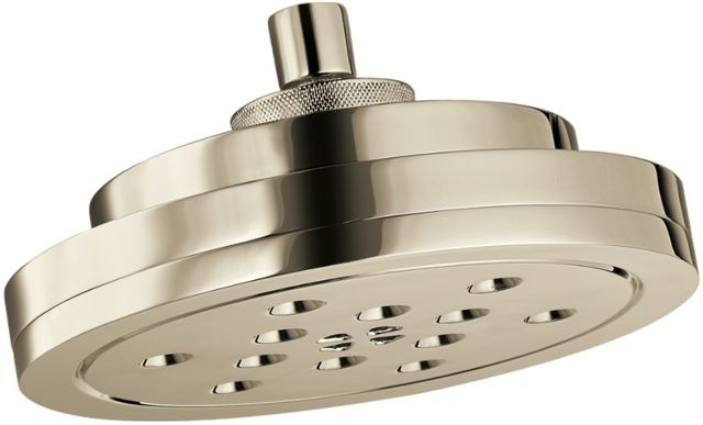 Brizo Litze® Brilliance® Polished Nickel 8” H2Okinetic® Round Multi-Function Wall Mount Showerhead-0