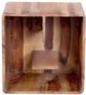 A & B Home Mia Brown Side Table-1