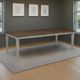 New Classic® Home Furnishings Mariana Vintage Creme Dining Table with Gray Base-1