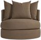 Bernhardt Colby Bernhardt Living Brown Swivel Chair-1