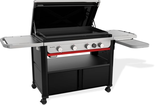 Weber® Slate™ 36" Black Outdoor Freestanding Liquid Propane Gas Griddle-3