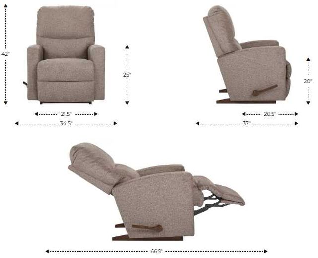 La-Z-Boy® Sherman Slate Manual Rocking Recliner-2