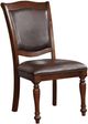 Furniture of America® Sylvana 2-Piece Brown Cherry/Espresso Dining Side Chair-0