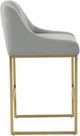 TOV Furniture Lisa by Inspire Me! Home Decor Gold/Gray Counter Stool-4