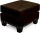 England Furniture Salem Leather Ottoman with Nailhead Trim-2