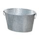 A & B Home Silver Bucket with Handle-0