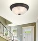 YHD Oil Rubbed Bronze 2-Light Flush Mount Lighting-1
