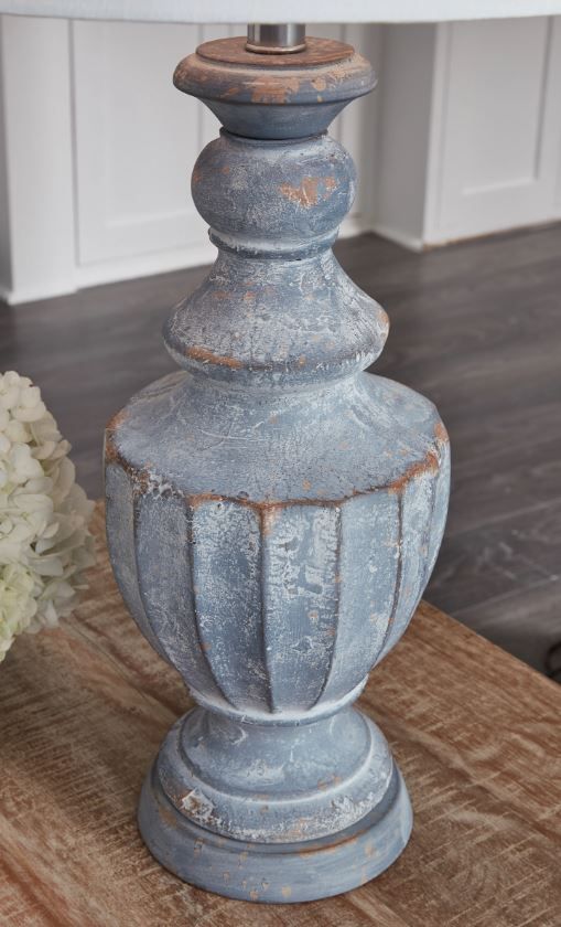 Signature Design by Ashley® Cylerick Antique Blue Table Lamp-2